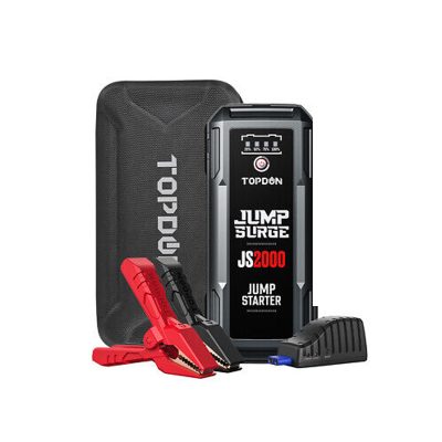 Jump Starter 2000 Starthilfe mit Taschenlampe, Booster und Powerbank Funktion